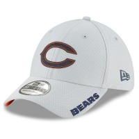 Mens Gray New Era Chicago Bears 2018 NFL Training Camp Official 39THIRTY Flex Hat 3059678